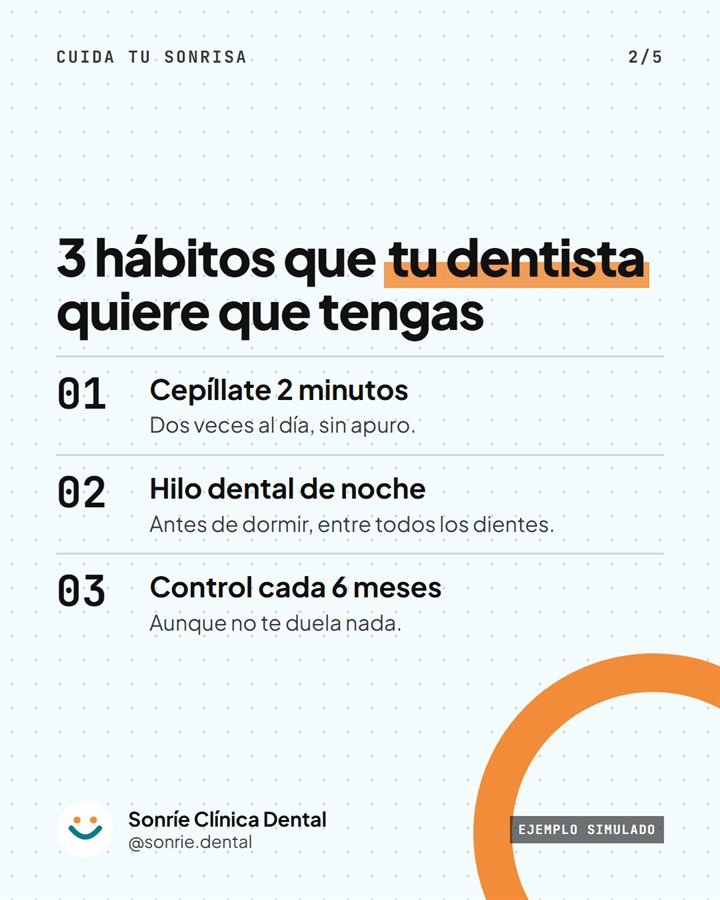 Carrusel de una clínica dental